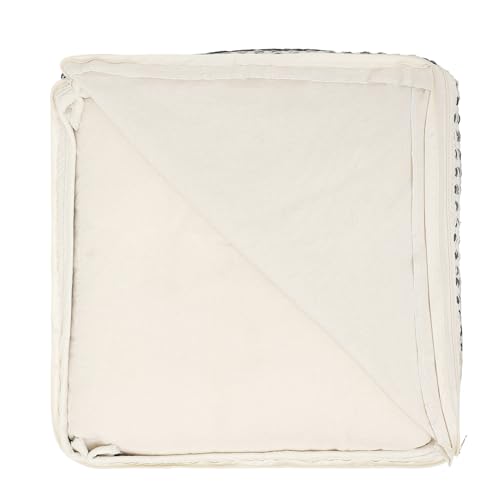 Pouf with Filler Cube Bean Bag Pouffe