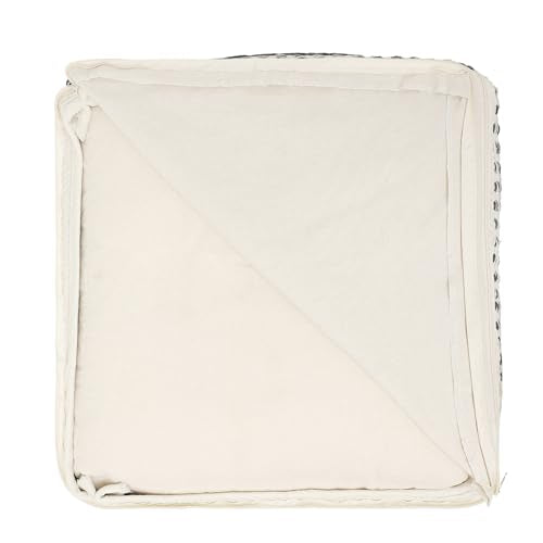 Pouf with Filler Cube Bean Bag Pouffe