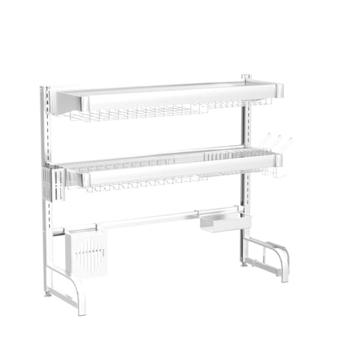 3 Tier Extra Large Stainless Steel Over The Sink Dish Drying Rack