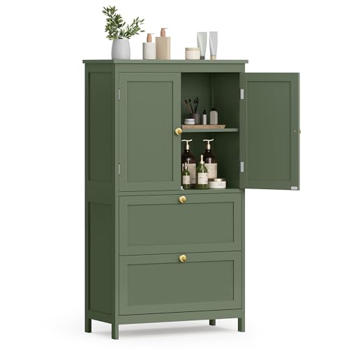 Bathroom Floor Cabinet with 2 Doors