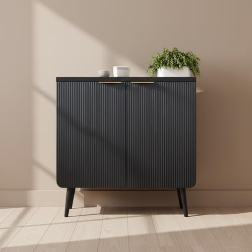 29.5" Modern Fluted Sideboard Cabinet with 2 Doors