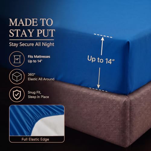 Oversized King Comforter Set Classic Blue