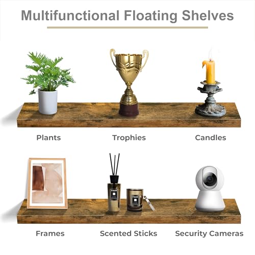 Floating Shelves for Wall Storage (3 Count)