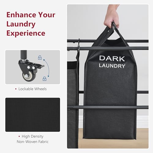 Laundry Sorter with Hanging Bar