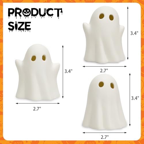 3 Pack Cute Ghost Light Up Halloween Decor (3 Count)