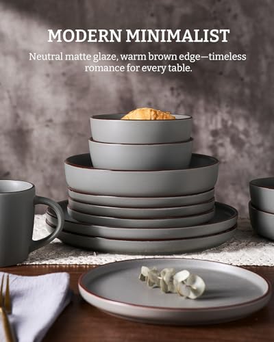 Mercury 12 Piece Stoneware Dinnerware Set (12 Count)
