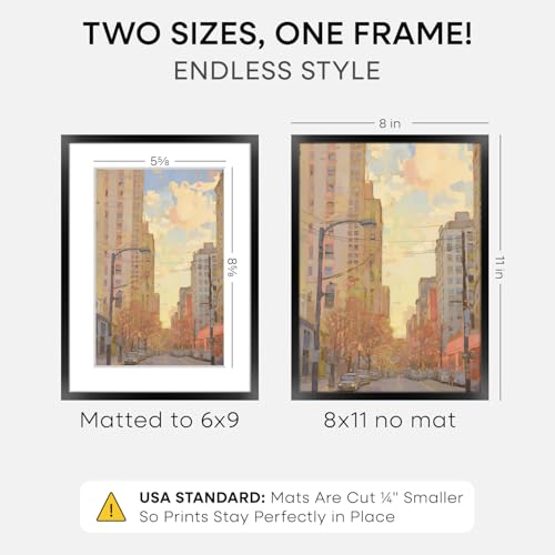 8x11 Black Picture Frame (2 Count)