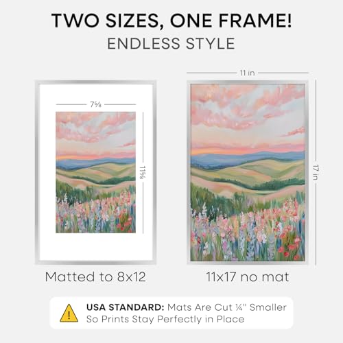 11x17 Silver Picture Frame (2 Count)