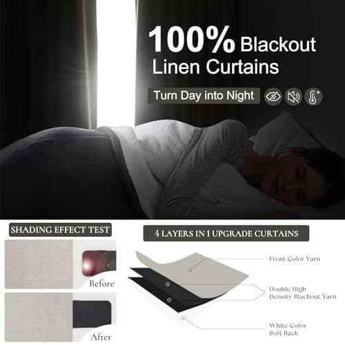 Extra Long Blackout Pinch Pleated Luxury Curtains 144 Inch Long for Living Room (2 Count)