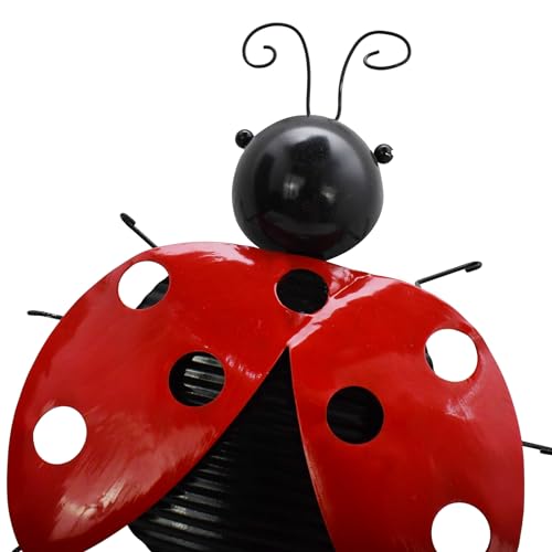 30" H Metal Ladybug Garden Stake