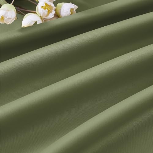 Sage Green Wide Blackout Curtains 95 Inches Long (2 Count)