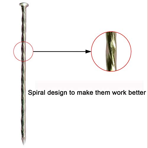 70 Pack 6"Artificial Turf Nails Garden Stakes Galvanized Landscaping Spikes (70 Count)
