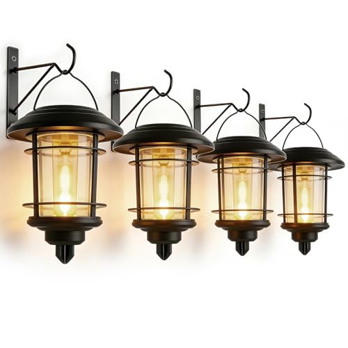 4 Pack Solar Lanterns Outdoor (4 Count)