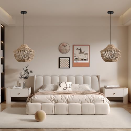 2 Pack Rattan Pendant Light (2 Count)