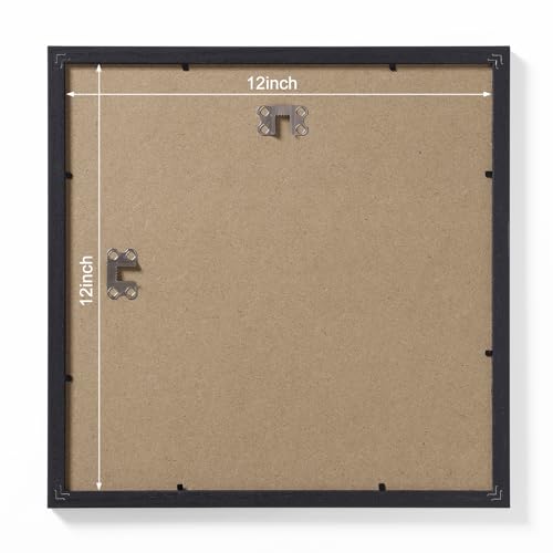 12x12 Picture Frames Set of 9 for Wall Mounting (9 Count)