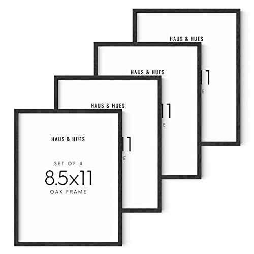 8.5x11 Black Oak Frame Set of 4 (4 Count)