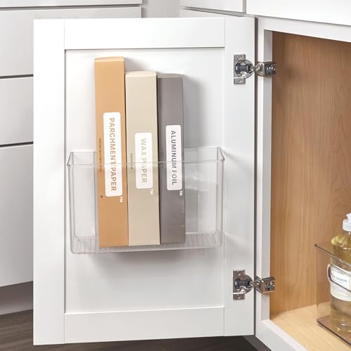 AFFIXX Plastic Wall Mount Organizer for Kitchen Bathroom