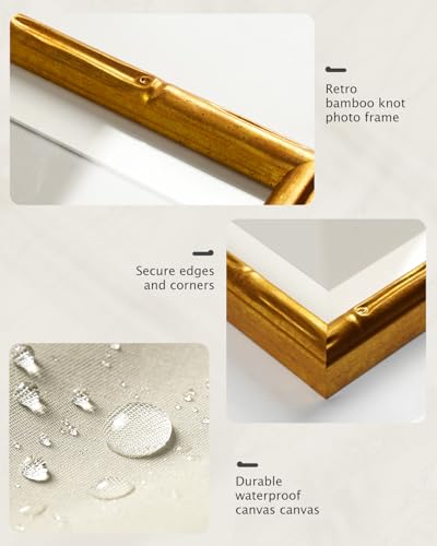 Gold Bamboo Framed Wall Art
