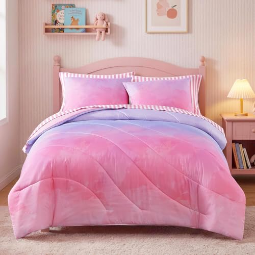 Twin Comforter Set with Sheets for Girls