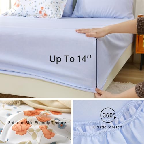 Orange Blossom Bed in a Bag King 7 Pieces