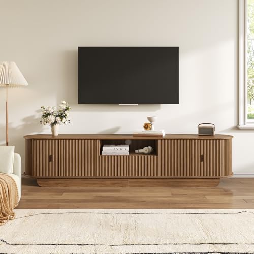 86.6'' Fluted TV Stand for 55