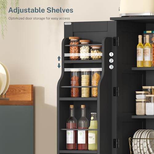 43”H Pantry Cabinet with 4 Doors