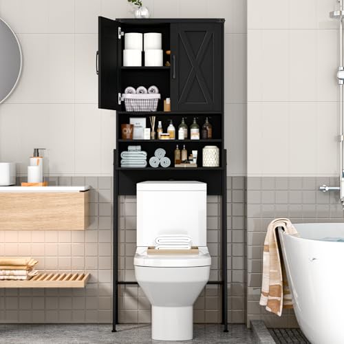 Metal Frame Over The Toilet Storage Cabinet