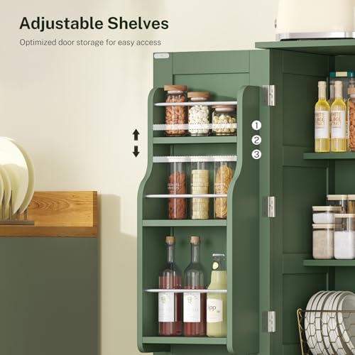 43”H Pantry Cabinet with 4 Doors