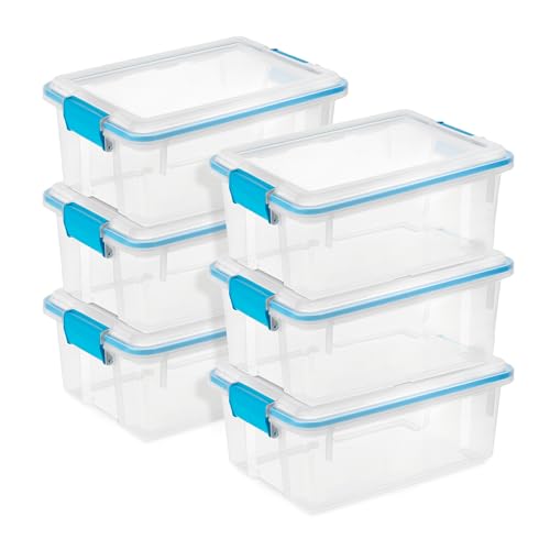 Gasket Storage Box with Lids for Home & Office (6 Count)