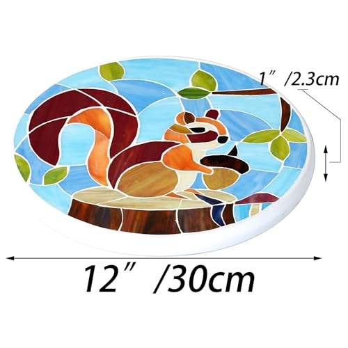MSS006 Tiffany Style Stained Glass Mosaic Decorative Stepping Stone for Garden Decor