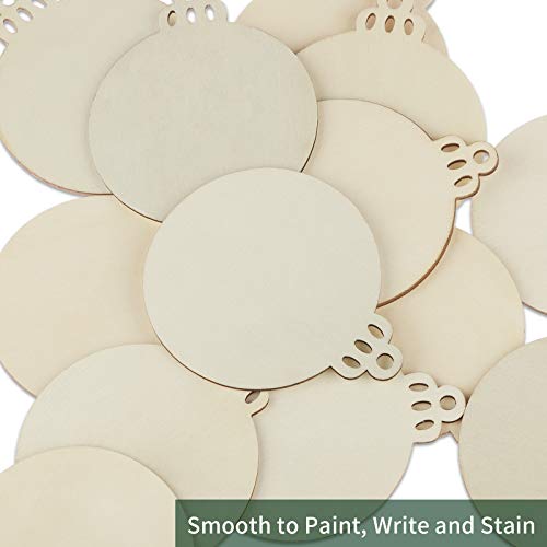 Wooden Christmas Ornaments (50 Count)