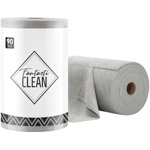 Microfiber Cleaning Cloth Roll (90 Count)