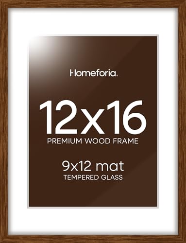 12x16 Brown Oak Picture Frame (2 Count)
