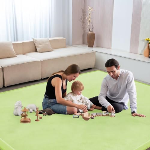 Baby Play Mat for Floor Nursery Muscle Mat Area Rug Playroom Rug 79"x138" Elastic Foam 1.3" Thick Crawling Mat for Babies