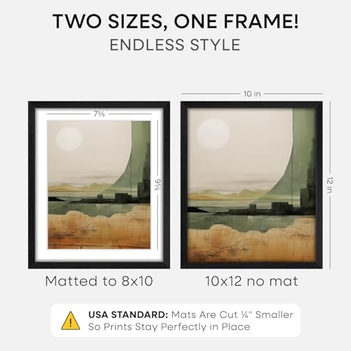 10x12 Black Oak Picture Frame (2 Count)