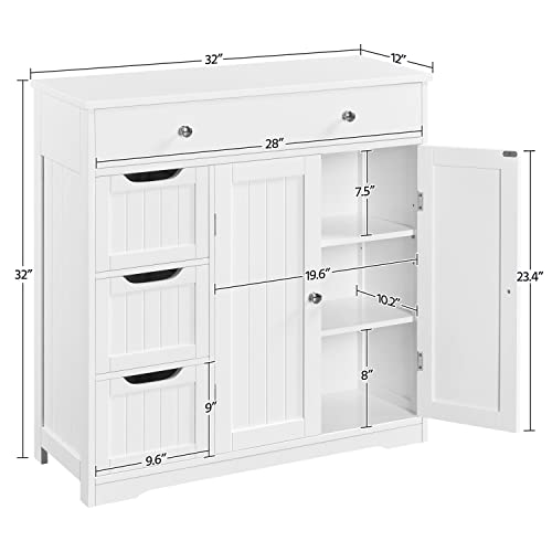 Bathroom Floor Cabinet with 1 Big Drawer