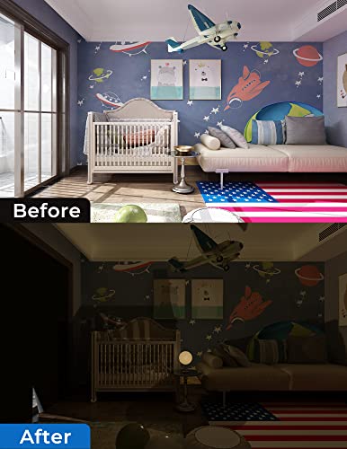 50"x60" Portable Blackout Curtains Blinds for Windows No Drill