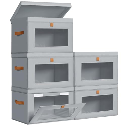 Storage Bins with Lids (5 Count)