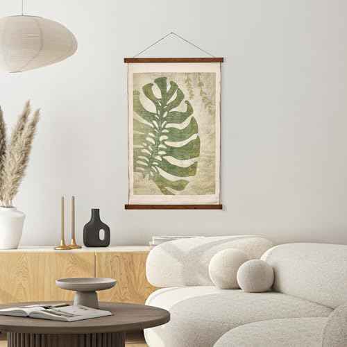 Botanical Monstera Leaf Canvas Wall Tapestry