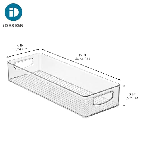 Slim Extra Long Clear Storage Bin