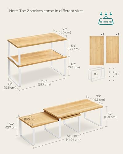 Cabinet Organizer Shelf (4 Count)
