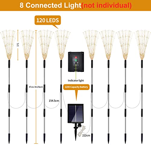 8 Pack Outdoor Solar Garden Lights (8 Count)