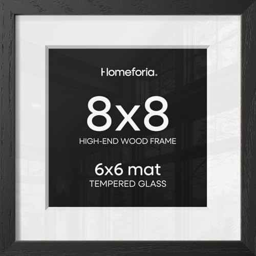 8x8 Black Oak Picture Frame