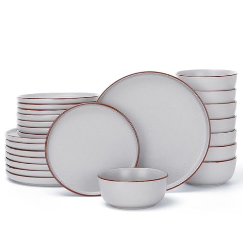 Mercury 24 Piece Stoneware Dinnerware Set