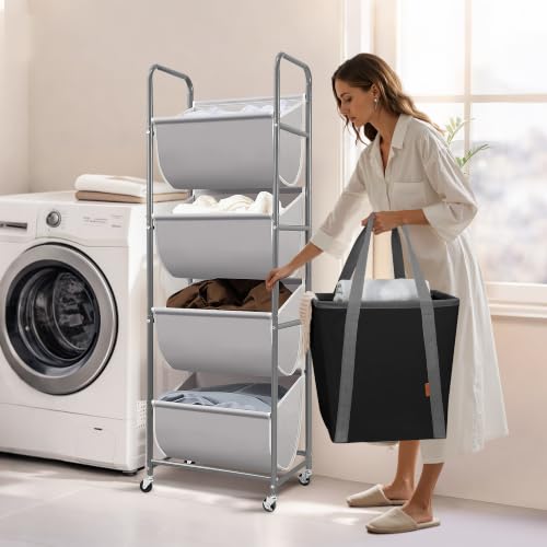 Vertical Rolling Laundry Hamper