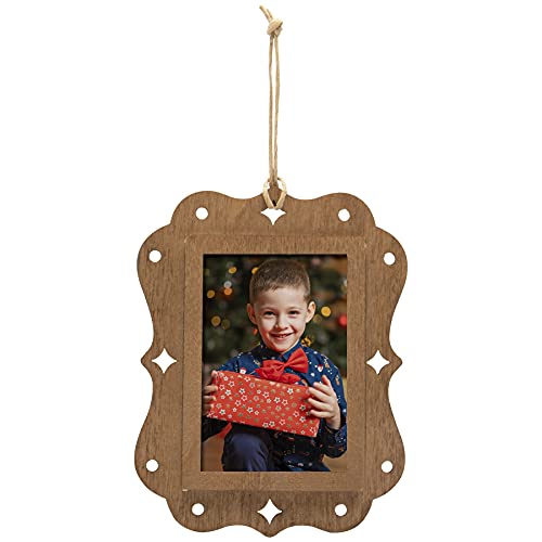 Wood Rectangle 2" x 3" Photo Ornaments
