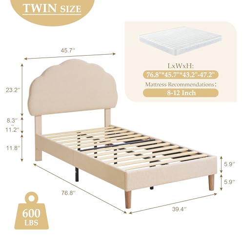 Twin Size Bed Frame Set of 2