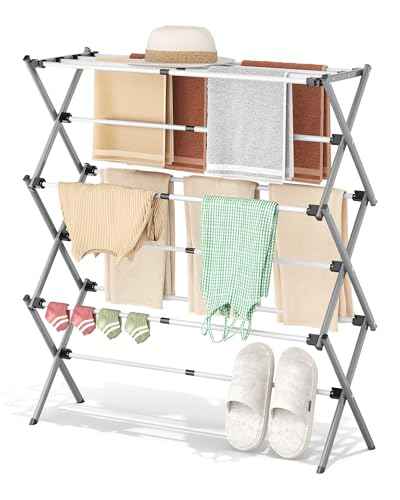 3 Tier Foldable Clothes Drying Rack