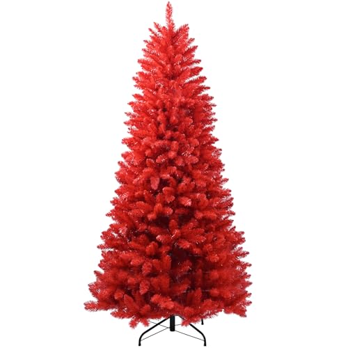 6ft Red Artificial Christmas Tree