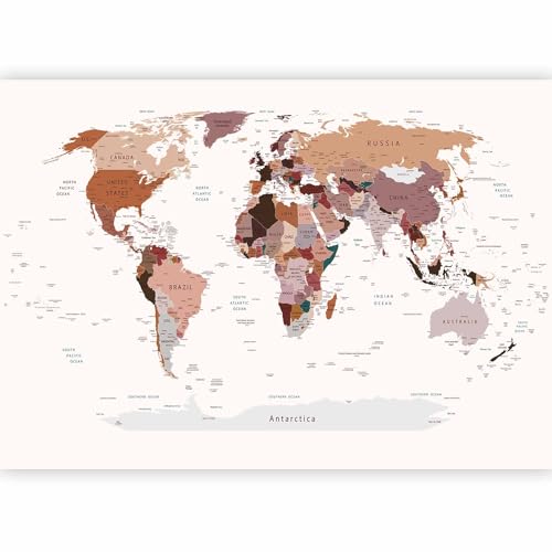 Premium Wall Mural World Map 177x124 in (9 Count)